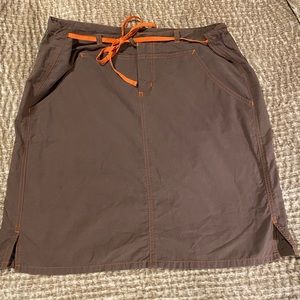 NWOT Columbia Orange Detail Skirt